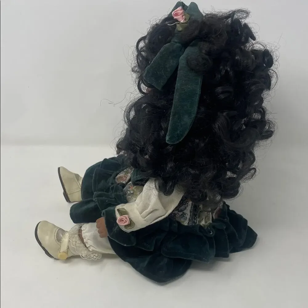 Vintage Brinn’s collectible African American porcelain doll- 1998